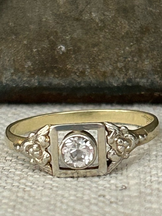 Antique Jewelry - Antique 14k Old Cut Ring